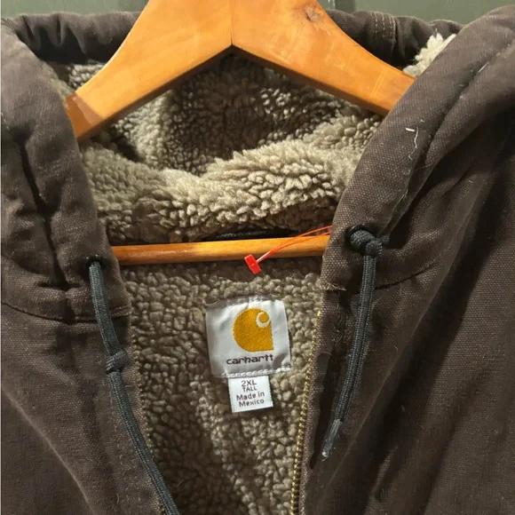 MEN'S SHERPA-LINED JACKET - RELAXED FIT - WASHED DUCK - 3 WARMEST RATING - Picture 4 of 6